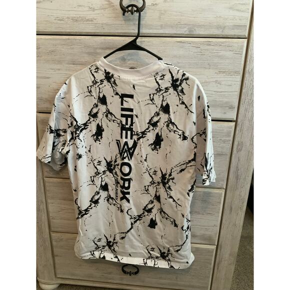 LifeWork Frenchie Logo T-Shirt - Size Medium - Granite Print - Picture 2 of 4